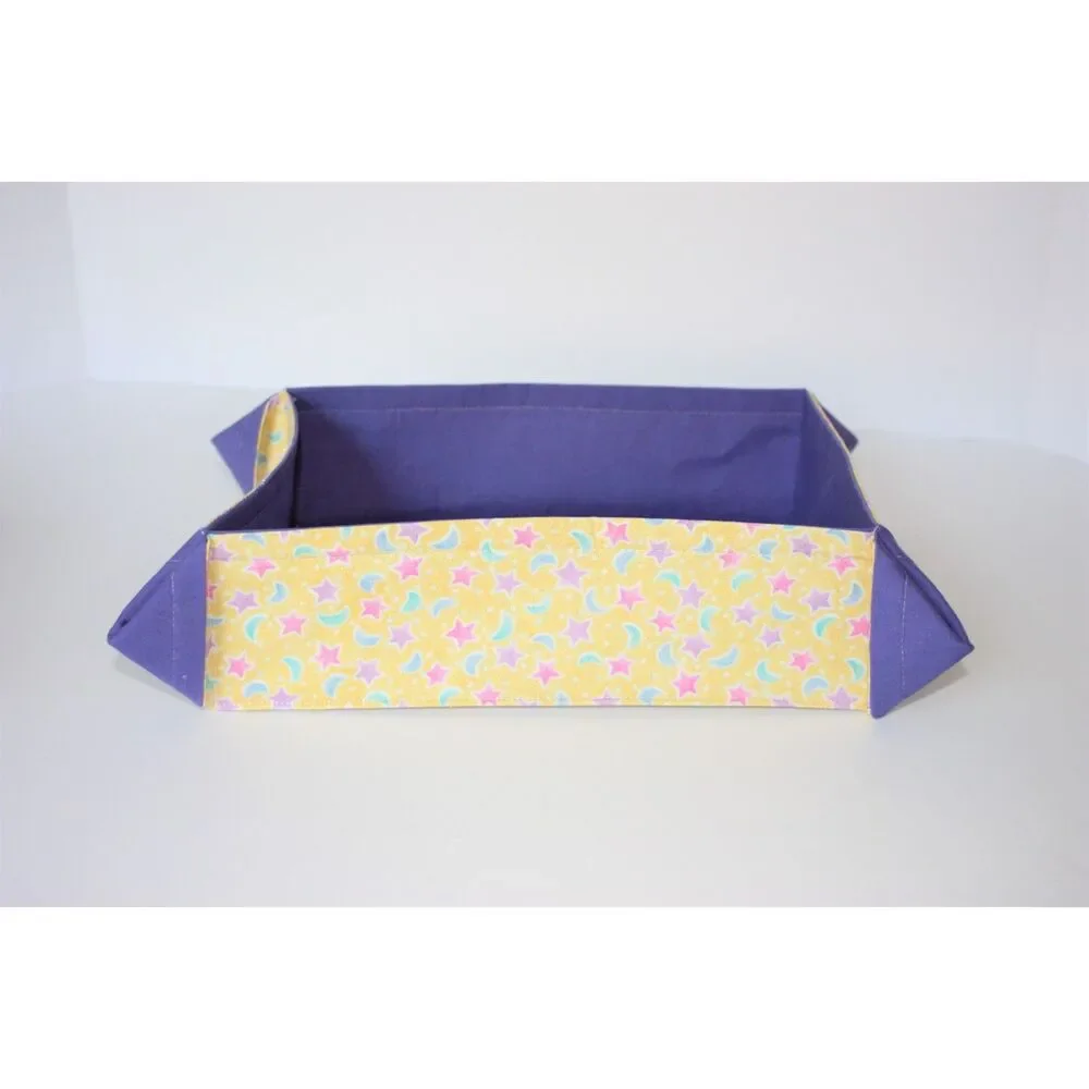 PAIR Cloth Boxes or Trays for Drawer or Shelf Organization